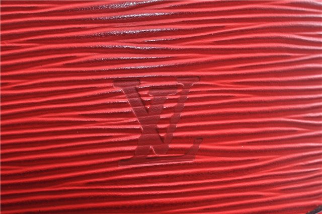 Authentic Louis Vuitton Epi Alma PM Hand Bag Red M52147 LV 1930G
