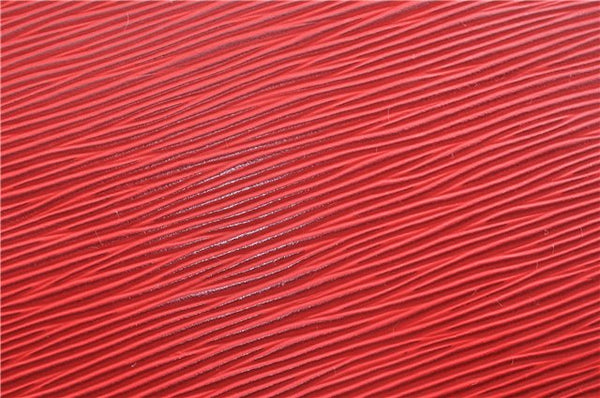 Authentic Louis Vuitton Epi Alma PM Hand Bag Red M52147 LV 1930G