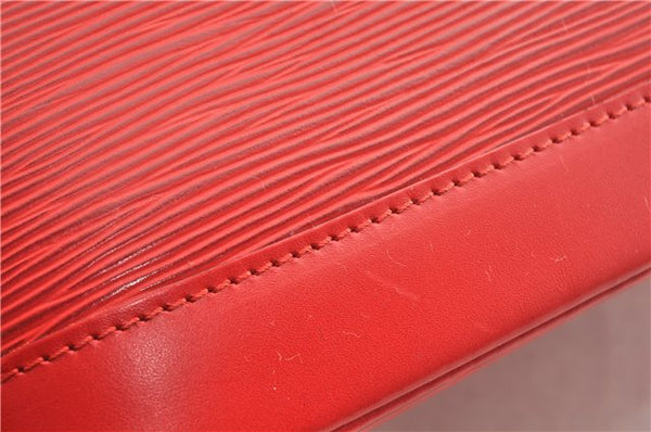 Authentic Louis Vuitton Epi Alma PM Hand Bag Red M52147 LV 1930G