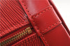 Authentic Louis Vuitton Epi Alma PM Hand Bag Red M52147 LV 1930G