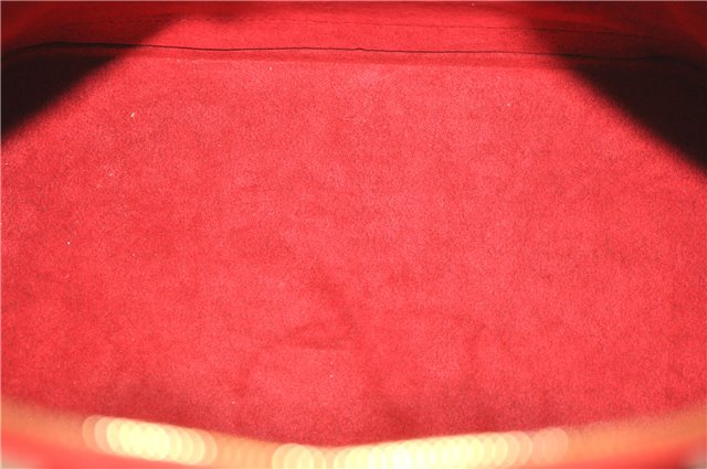 Authentic Louis Vuitton Epi Alma PM Hand Bag Red M52147 LV 1930G