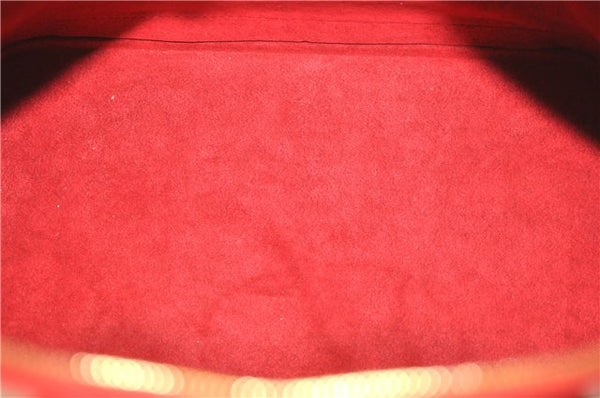 Authentic Louis Vuitton Epi Alma PM Hand Bag Red M52147 LV 1930G