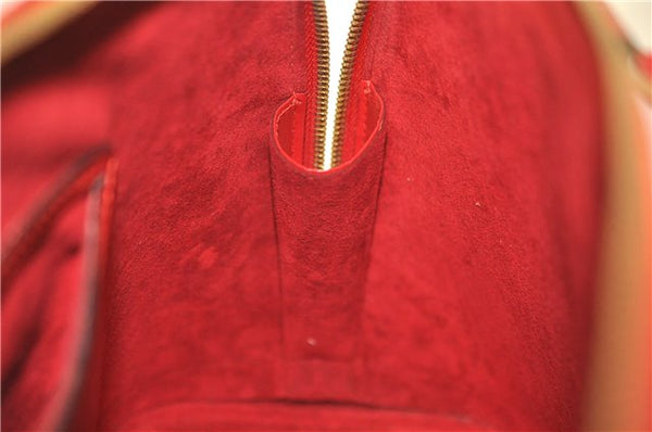 Authentic Louis Vuitton Epi Alma PM Hand Bag Red M52147 LV 1930G