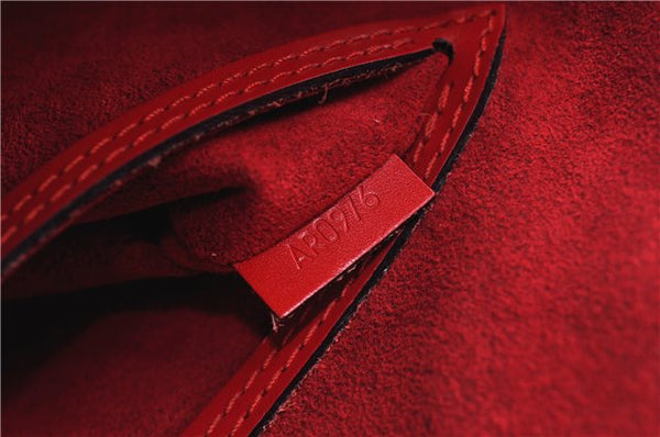 Authentic Louis Vuitton Epi Alma PM Hand Bag Red M52147 LV 1930G
