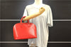Authentic Louis Vuitton Epi Alma PM Hand Bag Red M52147 LV 1930G