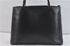 Authentic GUCCI Bamboo Shoulder Tote Bag Leather Black 1931D