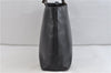 Authentic GUCCI Bamboo Shoulder Tote Bag Leather Black 1931D