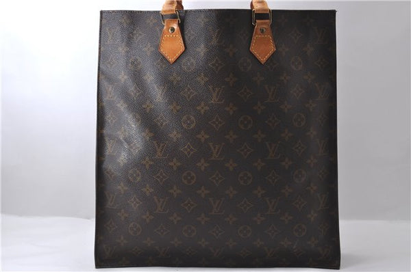 Authentic Louis Vuitton Monogram Sac Plat Hand Bag M51140 LV 1932D