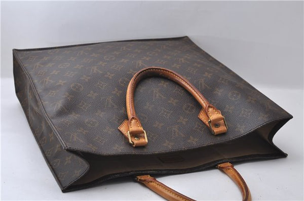 Authentic Louis Vuitton Monogram Sac Plat Hand Bag M51140 LV 1932D