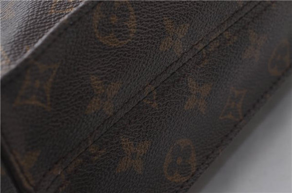 Authentic Louis Vuitton Monogram Sac Plat Hand Bag M51140 LV 1932D