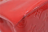 Authentic Louis Vuitton Vernis Reade PM Hand Bag Red M91088 LV 1934G