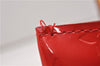 Authentic Louis Vuitton Vernis Reade PM Hand Bag Red M91088 LV 1934G