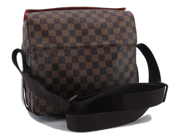 Authentic Louis Vuitton Damier Naviglio Shoulder Cross Body Bag N45255 LV 1935D