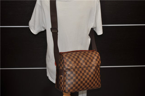 Authentic Louis Vuitton Damier Naviglio Shoulder Cross Body Bag N45255 LV 1935D