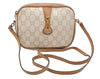 Authentic GUCCI GG Plus PVC Leather Shoulder Cross Body Bag Purse White 1936I