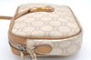Authentic GUCCI GG Plus PVC Leather Shoulder Cross Body Bag Purse White 1936I