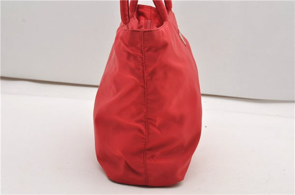 Authentic PRADA Vintage Nylon Tessuto Hand Tote Bag B7952 Red 1937G