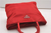 Authentic PRADA Vintage Nylon Tessuto Hand Tote Bag B7952 Red 1937G