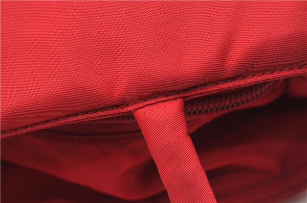 Authentic PRADA Vintage Nylon Tessuto Hand Tote Bag B7952 Red 1937G