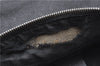 Auth GUCCI Web Sherry Line Shoulder Bag Denim Canvas Leather 01233 Black 1939D