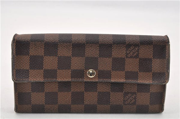 Louis Vuitton Damier Portefeuille Sarah Long Bifold Wallet