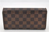 Authentic Louis Vuitton Damier Portefeuille Sarah Long Wallet N61734 LV 1939G