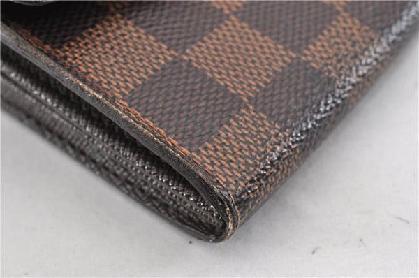 Authentic Louis Vuitton Damier Portefeuille Sarah Long Wallet N61734 LV 1939G