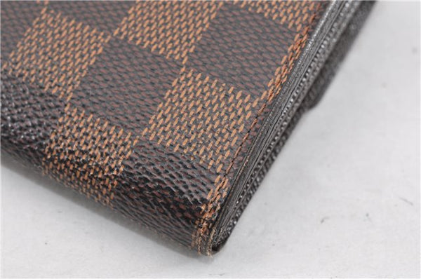 Authentic Louis Vuitton Damier Portefeuille Sarah Long Wallet N61734 LV 1939G