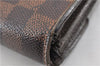 Authentic Louis Vuitton Damier Portefeuille Sarah Long Wallet N61734 LV 1939G