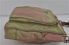 Authentic PRADA Nylon Leather Shoulder Cross Body Bag Khaki Light Purple 1940D