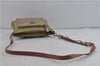 Authentic PRADA Nylon Leather Shoulder Cross Body Bag Khaki Light Purple 1940D