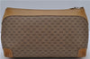 Authentic GUCCI Micro GG PVC Leather Clutch Hand Bag Purse Brown 1941D