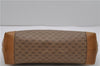 Authentic GUCCI Micro GG PVC Leather Clutch Hand Bag Purse Brown 1941D