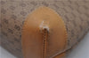 Authentic GUCCI Micro GG PVC Leather Clutch Hand Bag Purse Brown 1941D