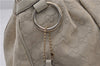 Authentic GUCCI Guccissima Sukey Shoulder Tote Bag GG Leather 211944 Ivory 1941F