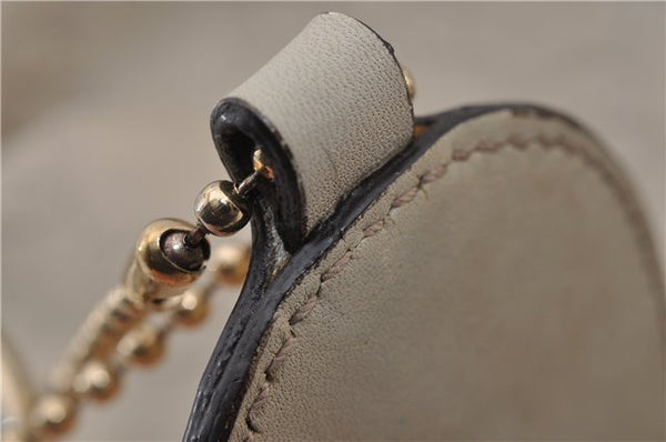 Authentic GUCCI Guccissima Sukey Shoulder Tote Bag GG Leather 211944 Ivory 1941F