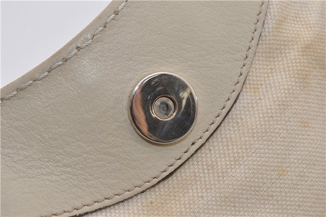 Authentic GUCCI Guccissima Sukey Shoulder Tote Bag GG Leather 211944 Ivory 1941F