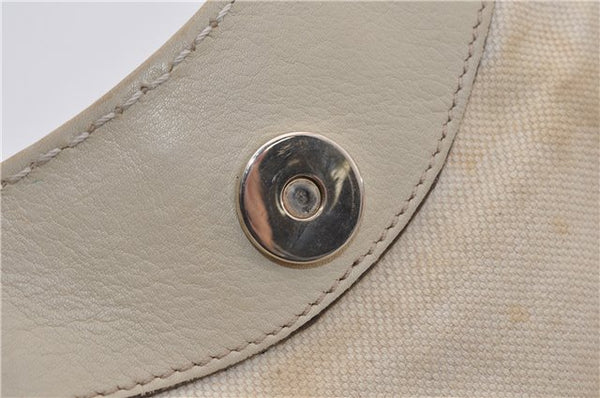 Authentic GUCCI Guccissima Sukey Shoulder Tote Bag GG Leather 211944 Ivory 1941F