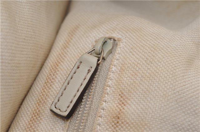 Authentic GUCCI Guccissima Sukey Shoulder Tote Bag GG Leather 211944 Ivory 1941F