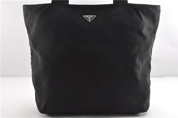 Authentic PRADA Vintage Nylon Tessuto Shoulder Tote Bag Black 1941G