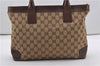 Authentic GUCCI Vintage Shoulder Tote Bag GG Canvas Leather 0021119 Brown 1942G