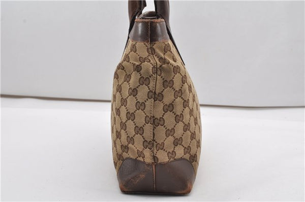 Authentic GUCCI Vintage Shoulder Tote Bag GG Canvas Leather 0021119 Brown 1942G