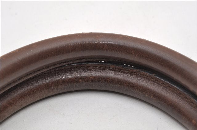 Authentic GUCCI Vintage Shoulder Tote Bag GG Canvas Leather 0021119 Brown 1942G