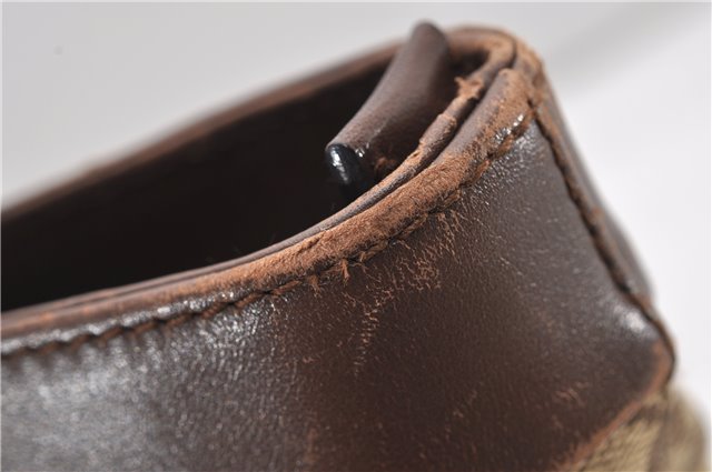 Authentic GUCCI Vintage Shoulder Tote Bag GG Canvas Leather 0021119 Brown 1942G