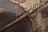 Authentic GUCCI Vintage Shoulder Tote Bag GG Canvas Leather 0021119 Brown 1942G