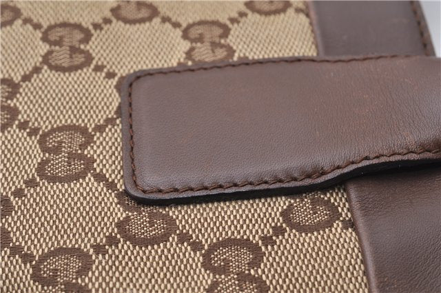 Authentic GUCCI Vintage Shoulder Tote Bag GG Canvas Leather 0021119 Brown 1942G