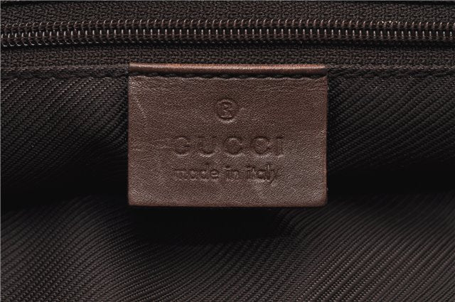 Authentic GUCCI Vintage Shoulder Tote Bag GG Canvas Leather 0021119 Brown 1942G