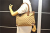 Authentic GUCCI Vintage Shoulder Tote Bag GG Canvas Leather 0021119 Brown 1942G