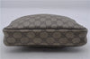 Authentic GUCCI 2Way Shoulder Hand Clutch Bag Purse GG PVC Leather Brown 1944D