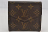 Authentic Louis Vuitton Monogram Porte Monnaie Billets Wallet M61660 LV 1944F